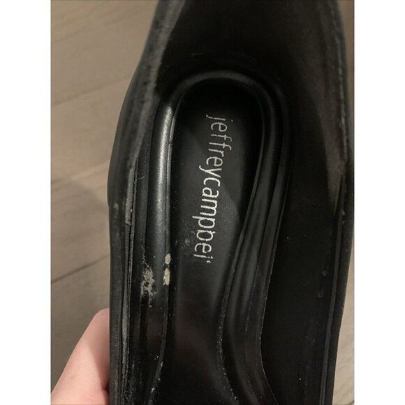 jeffrey campbell Womens Solid Black Pointed Toe High Heels Pumps 7 - Picture 5 of 7